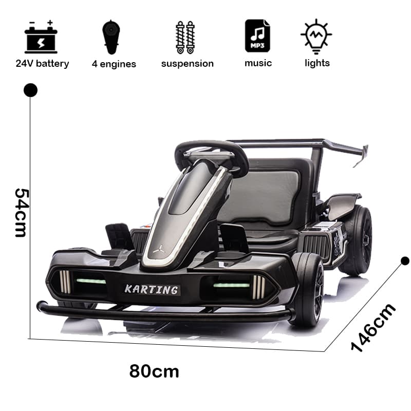 24V Zoom Go-Kart 24V Vui vẻ khi di chuyển