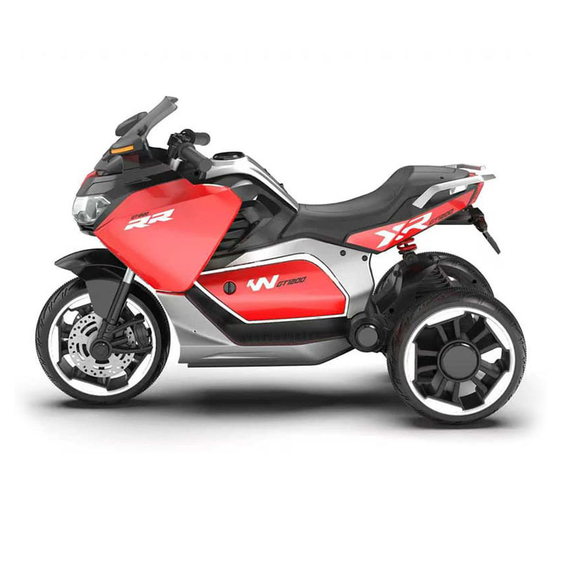 12V Dual Motor Kids 3-Wheel Motorcycle with MP3 player & Bluetooth