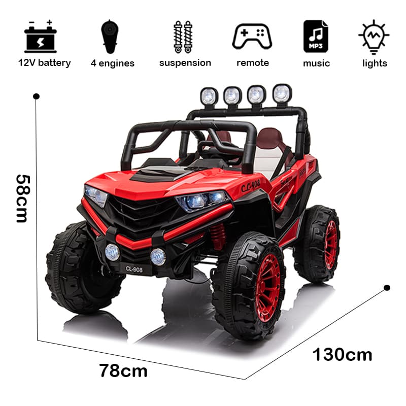 12V/24V Kids Electric UTV with 2.4G R/C & Bluetooth