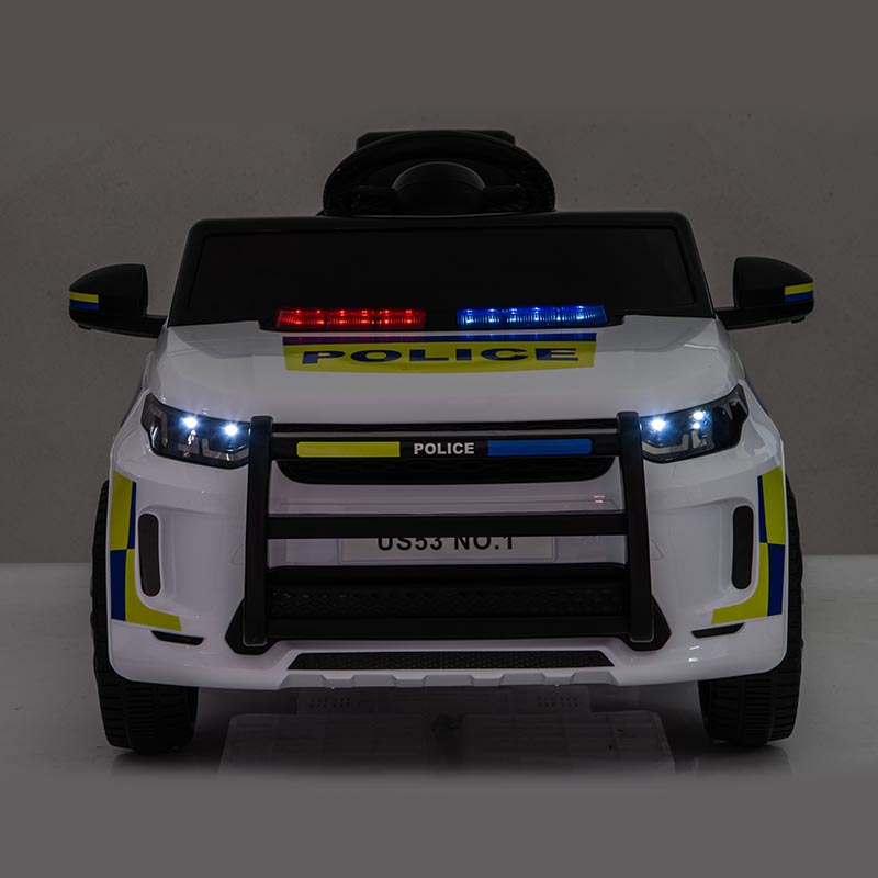 12V 2WD 2-Seater Kids Police Ride-On Car with MP3 player