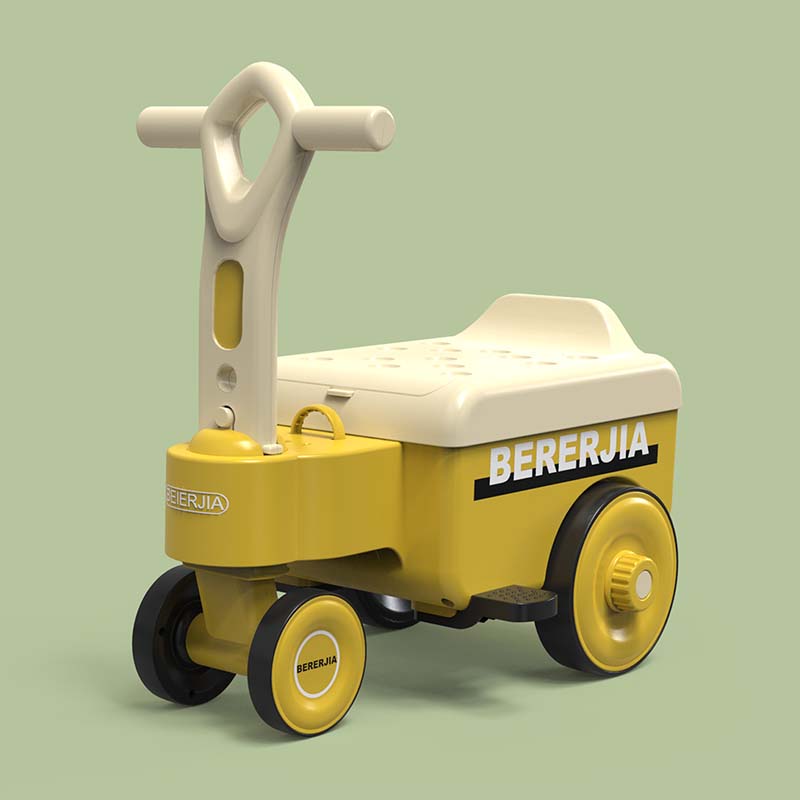 Xe trượt có thanh tay cầm giỏ đựng đồ lớn